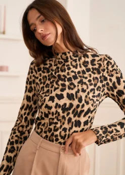 Motus Boutique Mailles^Pull Alma ImpriméLéopard-PullAlma