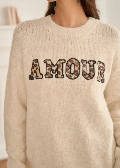 Motus Boutique Mailles^Pull Amour Beige-PullAmour