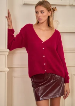 Motus Boutique Mailles^Pull Bohème Framboise-PullBohème