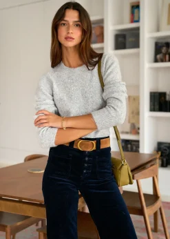 Motus Boutique Mailles^Pull Fleur Gris-PullFleur