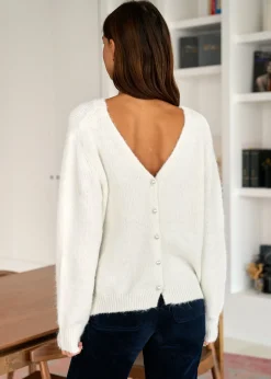 Motus Boutique Mailles^Pull Lauren Blanc-PullLauren