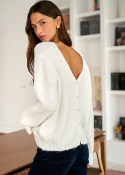 Motus Boutique Mailles^Pull Lauren Blanc-PullLauren