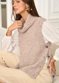 Motus Boutique Mailles^Pull Lenny Taupe-PullLenny