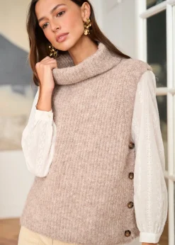 Motus Boutique Mailles^Pull Lenny Taupe-PullLenny