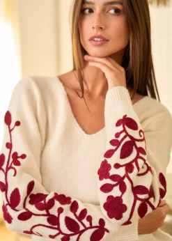 Motus Boutique Mailles^Pull Nolan EcruBordeaux-PullNolan
