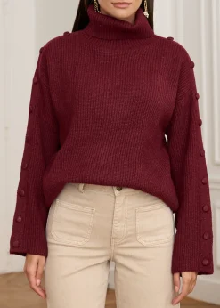 Motus Boutique Mailles^Pull Pia Bordeaux-PullPia