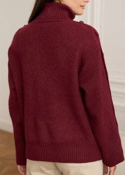 Motus Boutique Mailles^Pull Pia Bordeaux-PullPia