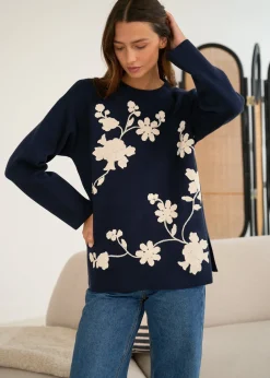 Motus Boutique Mailles^Pull Rosalie Marine-PullRosalie