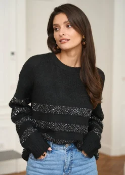 Motus Boutique Mailles^Pull Selma Noir-PullSelma
