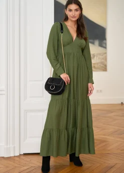 Motus Boutique Robes^Robe Almé Kaki-RobeAlmé