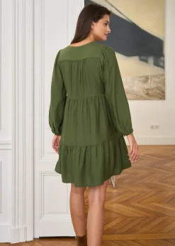 Motus Boutique Robes^Robe Constance Kaki-RobeConstance