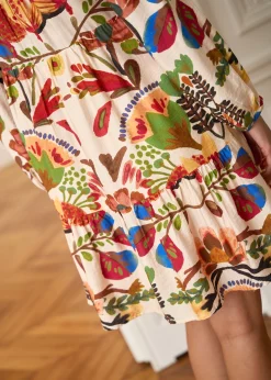 Motus Boutique Robes^Robe Constance MotifsBeige-RobeConstance