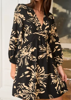 Motus Boutique Robes^Robe Léane NoirBeige-RobeLéane