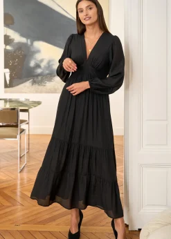 Motus Boutique Robes^Robe Laure NoirBrillant-RobeLaure