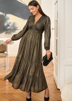Motus Boutique Robes^Robe Laure LaméBronze-RobeLaure