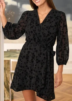 Motus Boutique Robes^Robe Mila FleuriNoir-RobeMila