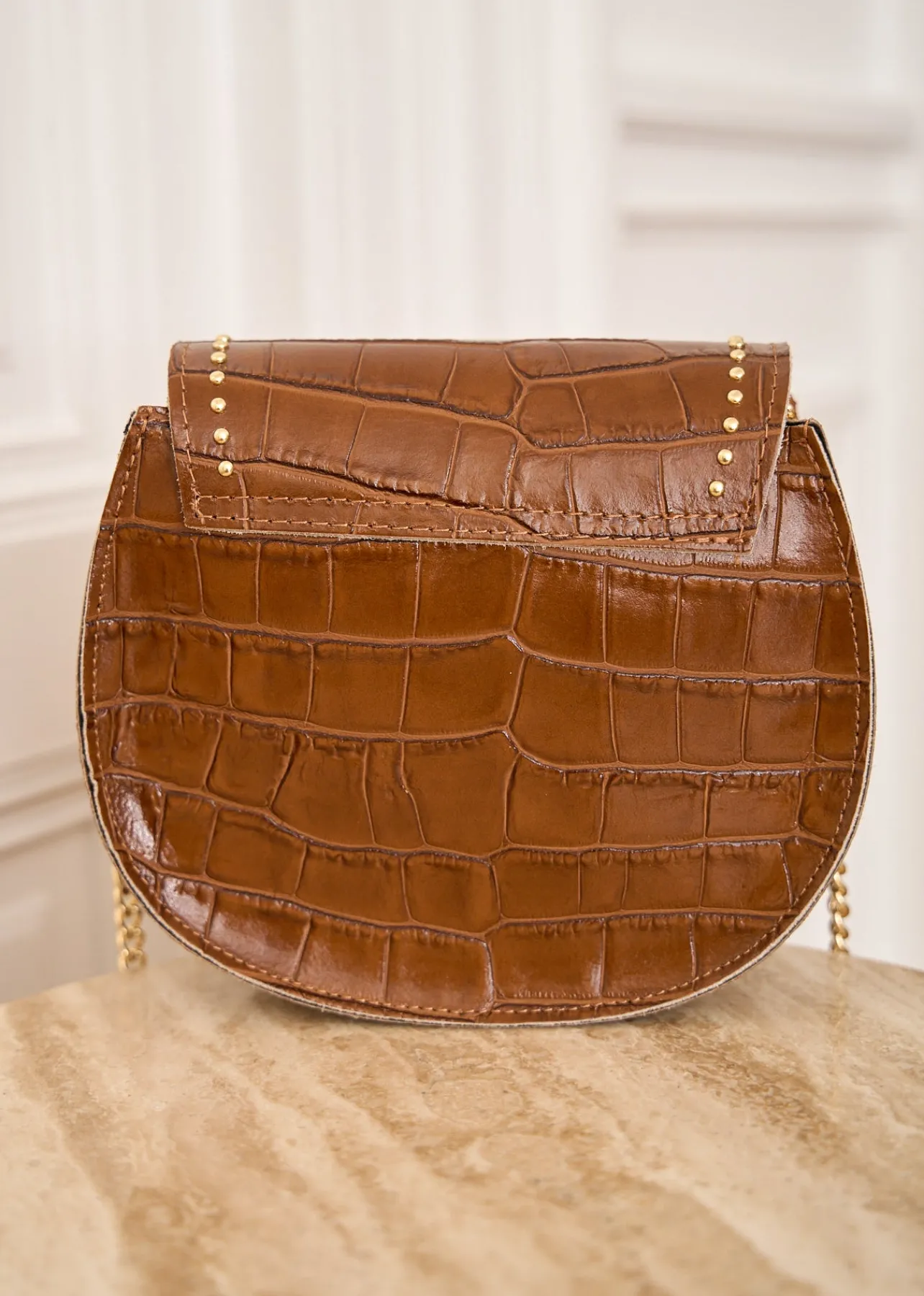 Motus Boutique Sacs^Sac Elea CrocoCamel-SacElea