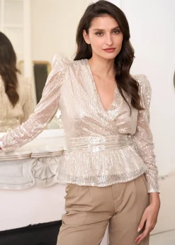 Motus Boutique Tops & Bodys^Top Agathe Beige-TopAgathe