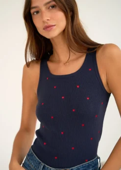 Motus Boutique Tops & Bodys^Top Daphné Marine-TopDaphné