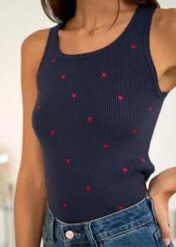 Motus Boutique Tops & Bodys^Top Daphné Marine-TopDaphné