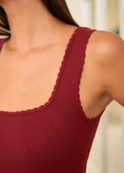 Motus Boutique Tops & Bodys^Top Elina Bordeaux-TopElina
