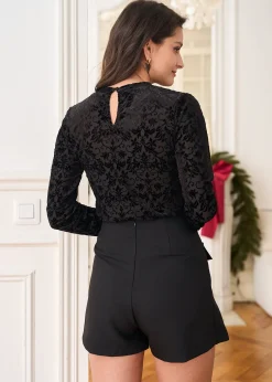 Motus Boutique Tops & Bodys^Top Roxane Noir-TopRoxane
