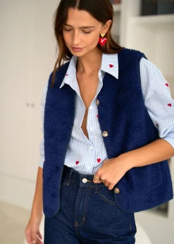 Motus Boutique Vestes & Manteaux^Veste Ayla Marine-GiletAyla