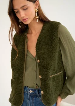 Motus Boutique Vestes & Manteaux^Veste Ayla Kaki-GiletAyla