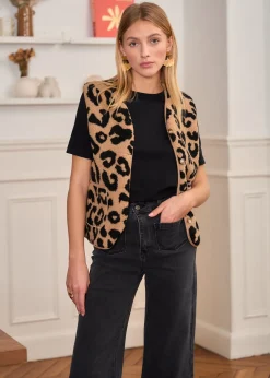 Motus Boutique Vestes & Manteaux^Veste Ayla Léopard-GiletAyla