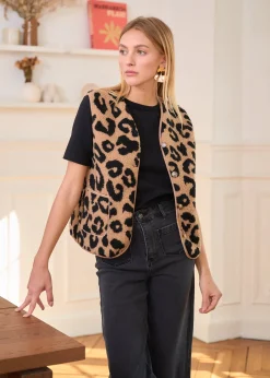 Motus Boutique Vestes & Manteaux^Veste Ayla Léopard-GiletAyla