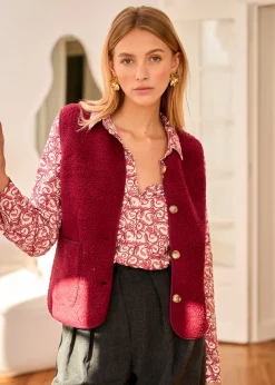 Motus Boutique Vestes & Manteaux^Veste Ayla Bordeaux-GiletAyla