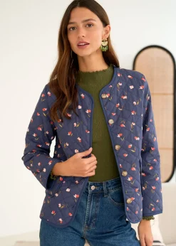 Motus Boutique Vestes & Manteaux^Veste Edith ImpriméFondMarine-VesteEdith