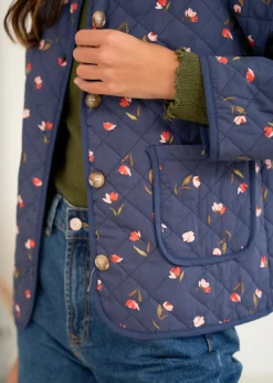 Motus Boutique Vestes & Manteaux^Veste Edith ImpriméFondMarine-VesteEdith