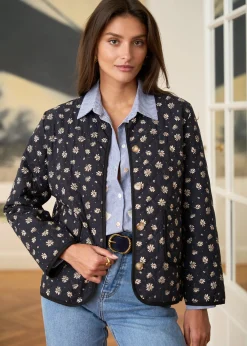 Motus Boutique Vestes & Manteaux^Veste Edith ImpriméFondNoir-VesteEdith