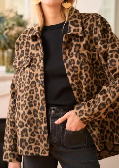 Motus Boutique Vestes & Manteaux^Veste Indra Léopard-VesteIndra