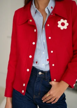 Motus Boutique Vestes & Manteaux^Veste Isolde Rouge-VesteIsolde