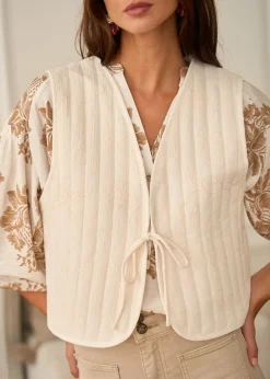 Motus Boutique Vestes & Manteaux^Veste Mila Ivoire-GiletMila