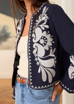 Motus Boutique Vestes & Manteaux^Veste Oriane MarineEcru-VesteOriane