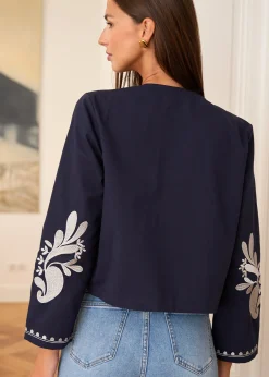 Motus Boutique Vestes & Manteaux^Veste Oriane MarineEcru-VesteOriane