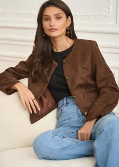 Motus Boutique Vestes & Manteaux^Veste Séréna Choco-VesteSéréna